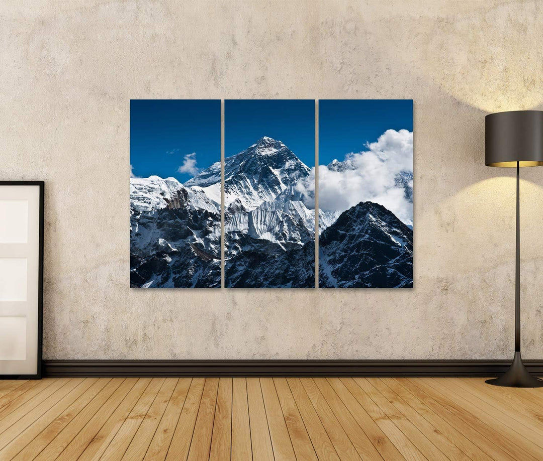 islandburner Bild auf Leinwand Mount Everest Berggipfel Top World Bilder Wandbilder Poster Leinwand