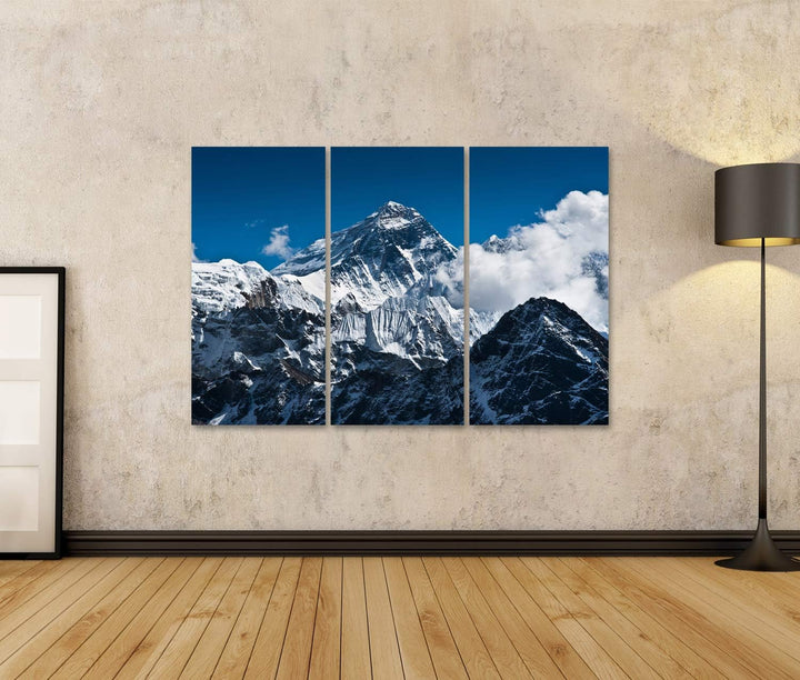 islandburner Bild auf Leinwand Mount Everest Berggipfel Top World Bilder Wandbilder Poster Leinwand