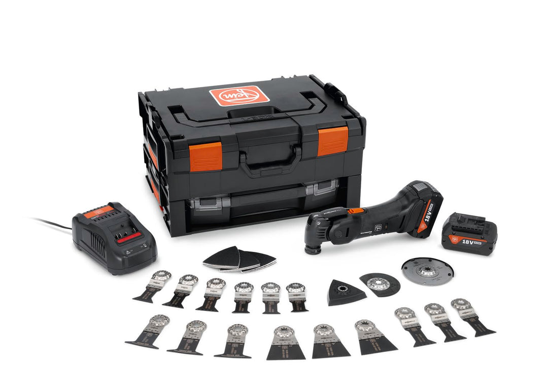 Fein Akku MULTIMASTER AMM 700 MAX BLACK EDITION (4 Ah, 18 V, StarlockPlus, mit Arbeitsstrahler) 7129
