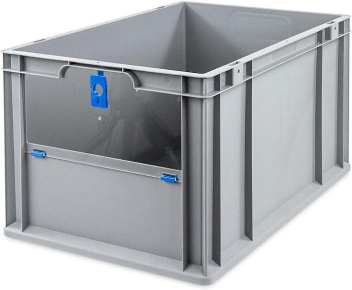 SparSet 10x Eurobox NextGen Insight Cover | HxBxT 32x40x60 | 65 Liter | Hoch/Blau | Eurobehälter, Tr