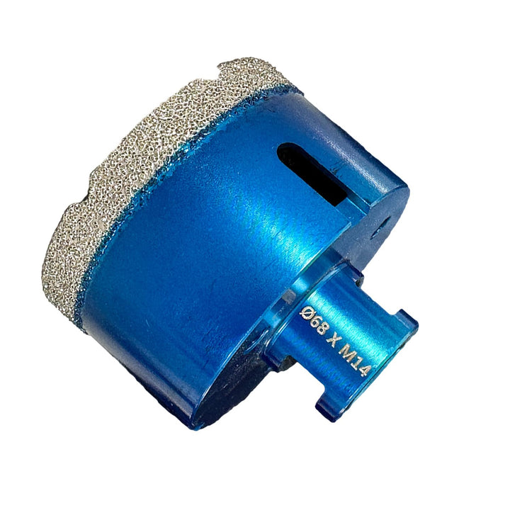 EDW Diamant Fliesenbohrer 68 mm x M14, Fliesenbohrkrone für Fliese, Wandfliese, Feinsteinzeug, Natur