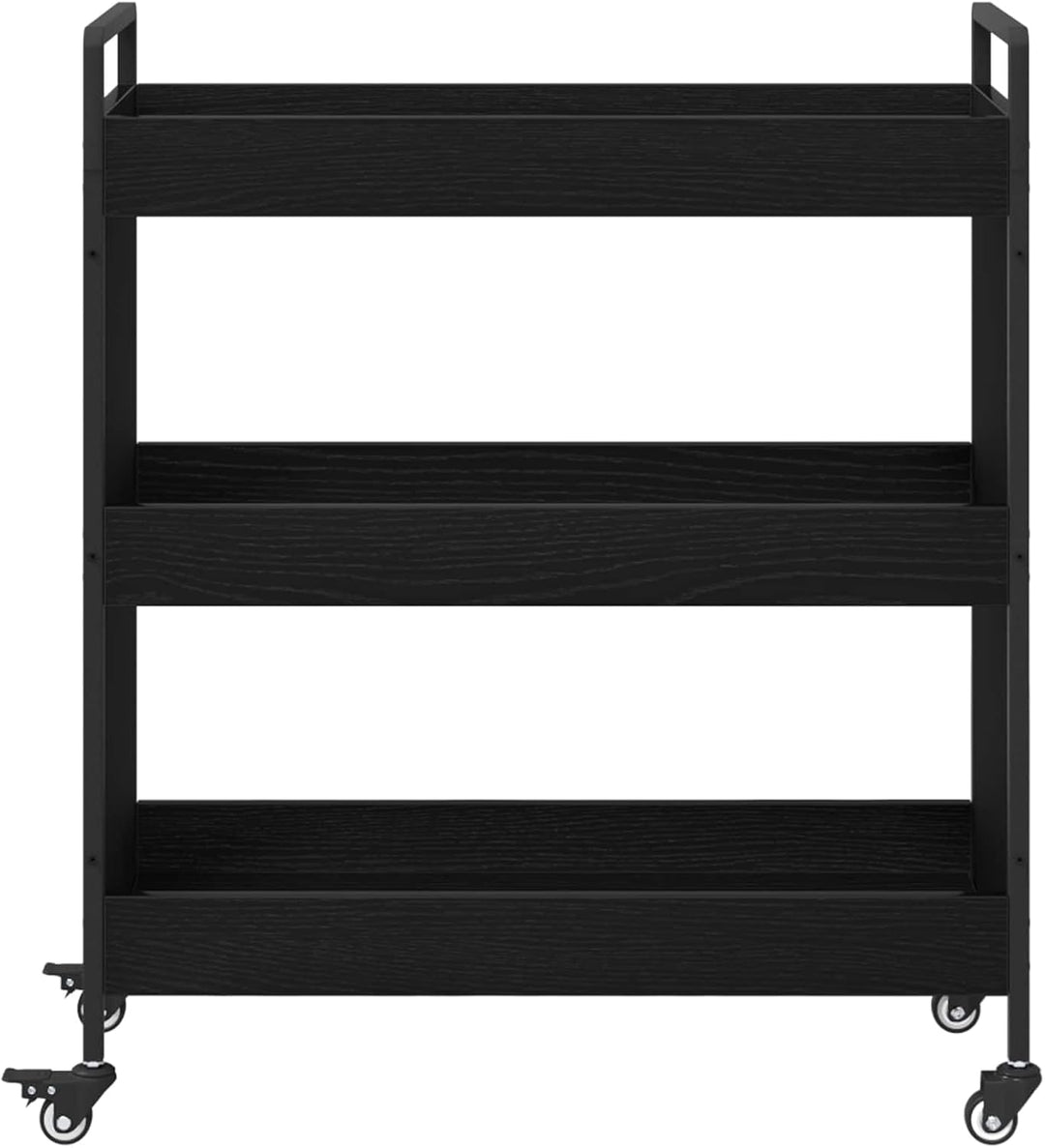vidaXL Küchentrolley Schwarze Eiche 70 x 30 x 82 cm Holzwerkstoff Schwarz Eichen-optik, Schwarz Eich