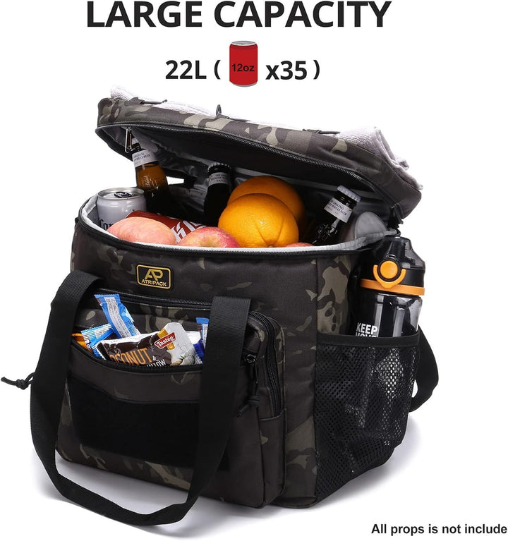 Taktische Lunch-Tasche für Männer, Isolierte und Auslaufsichere Lunchbox mit MOLLE-System, Grosse Kü