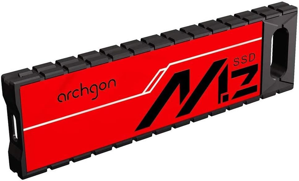 Archgon G70, Externe SATA SSD M.2, 480GB, USB 3.1, Gen 2 (Type-C), Gaming Portable, rot 480GB G703K,