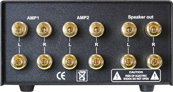 Dynavox AMP-S MKII, Verstärker- und Boxen-Umschalter in Metallgehäuse, für Stereo- und Surround-Vers