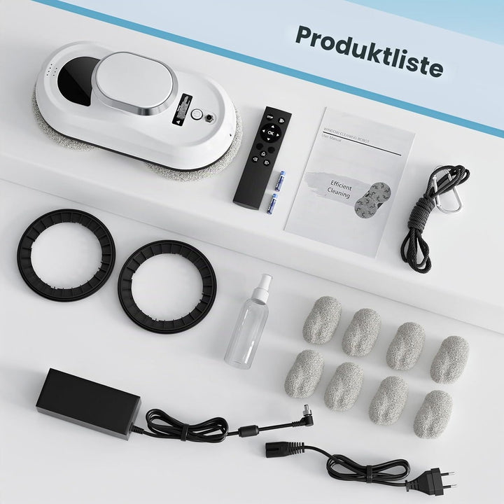Fensterputzroboter 3000 PA 0.35m/min Saugleistung Glasreinigungsroboter Elektrischer Fensterreiniger