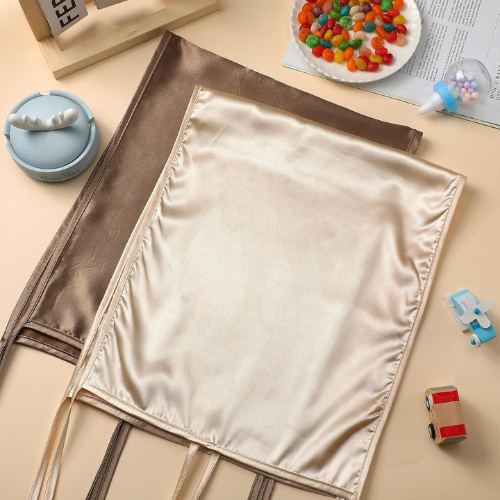 Hosuly Satin-Bettwäsche für Babykörbchen, 2 Stück, weiche Seide für Babykörbchen, rechteckige Matrat