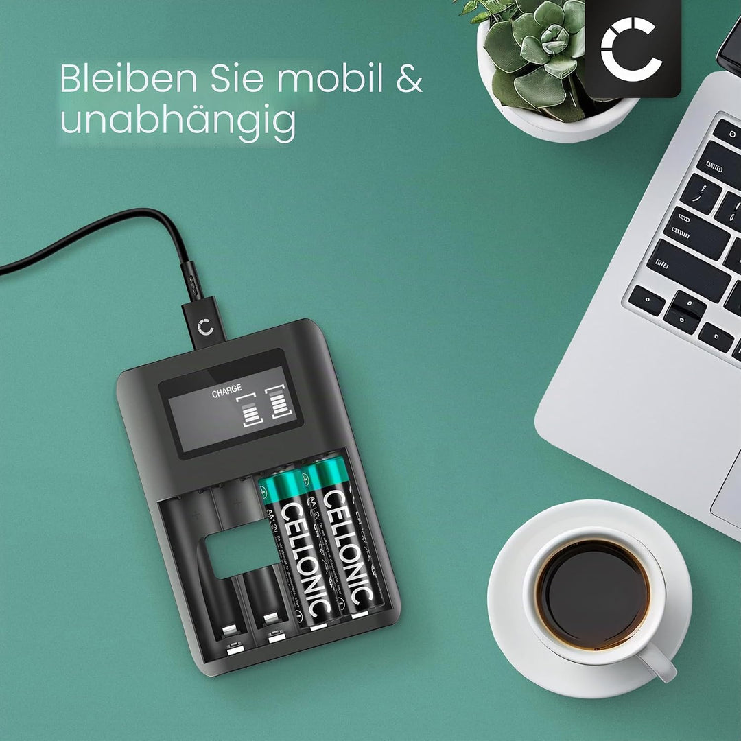 CELLONIC 4X Ersatzakku für Siemens Gigaset A400 A415 A415A CL660HX A580 A585, C300 C430, C475 C530,