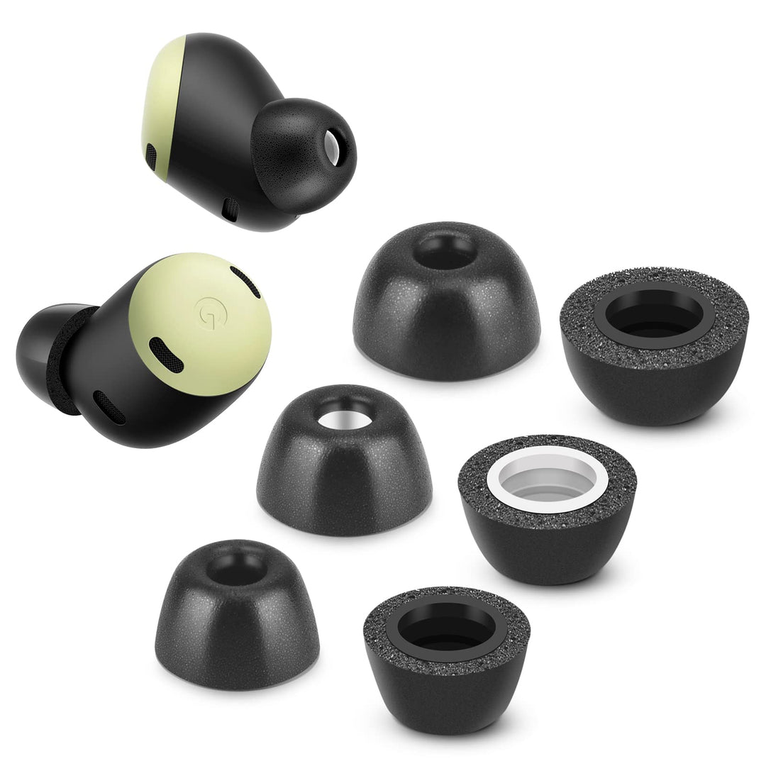 Memory Foam Tips für Google Pixel Buds Pro, Anti-Rutsch Ersatz Ohrstöpsel für Google True Wireless K