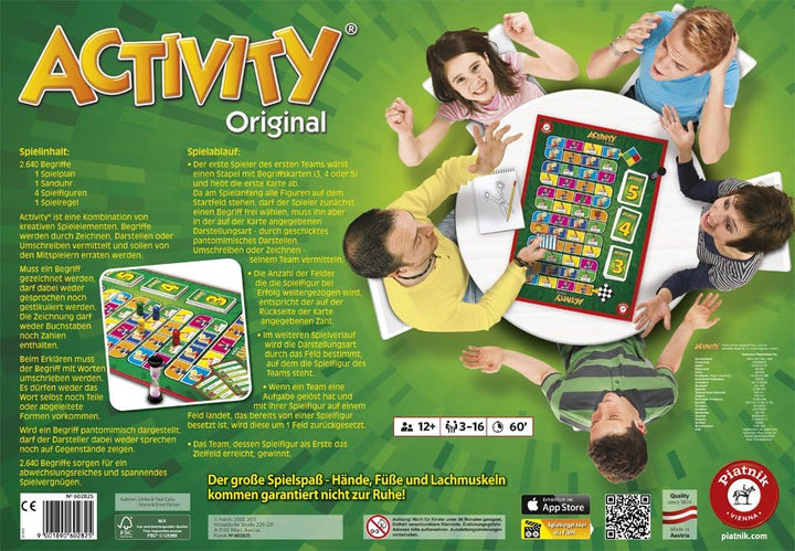 Piatnik 6028 - Activity Original |Spielklassiker für Partys und Spieleabende |Pantomime, Zeichnen, E