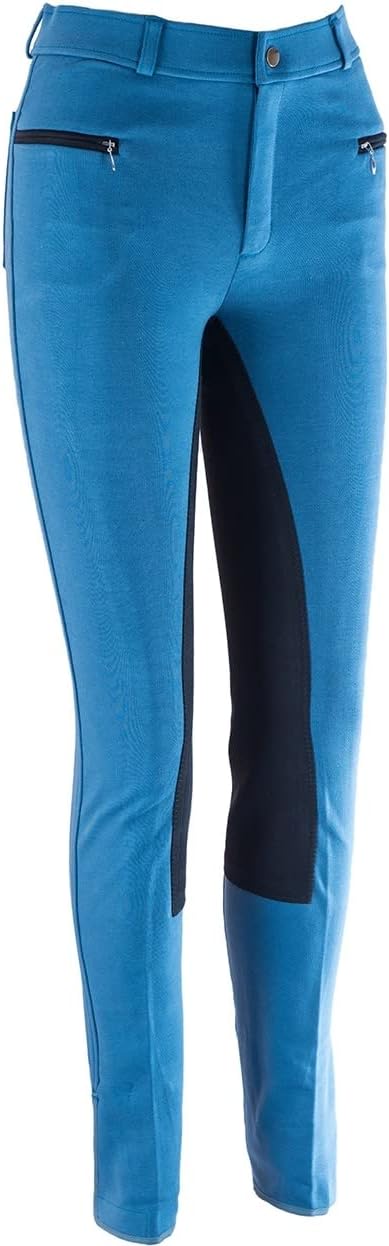 RL24 - Kinder Reithose Vollbesatz BASICLINE 92 Blau/Schwarz, 92 Blau/Schwarz