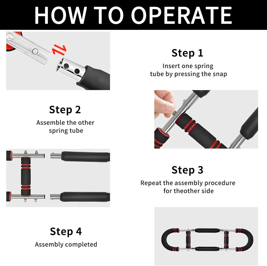 Shaker Twister Armtrainer,Twister Arm Trainer,Verstellbarer Brust-Expander,Tragbarer Muskelkraftvers