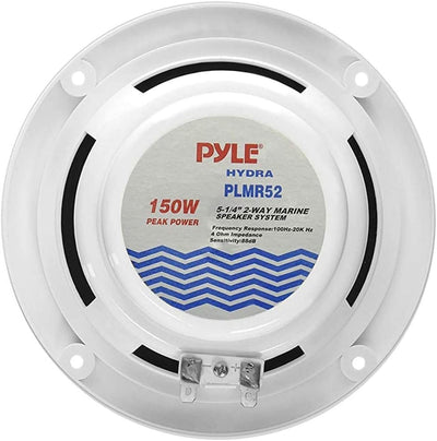 2 2-Wege-Lautsprecher kompatibel mit Pyle PLMR52 5,25" 13,00 cm 130 mm 75 watt rms 150 watt max wass