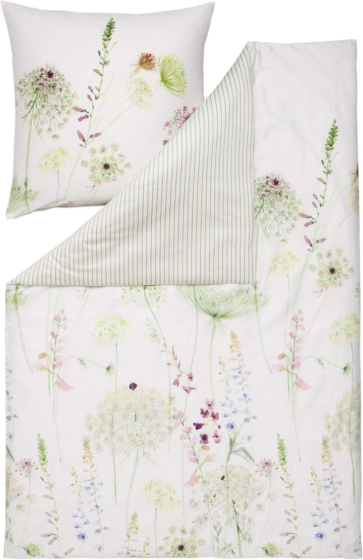 ESTELLA Bettwäsche Meadow | grün 155x200 + 80x80 Grün, 155x200 + 80x80 Grün