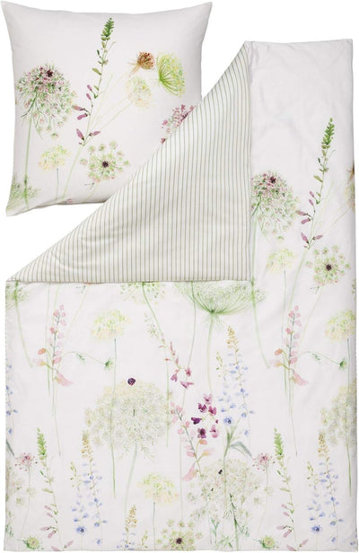 ESTELLA Bettwäsche Meadow | grün 155x200 + 80x80 Grün, 155x200 + 80x80 Grün