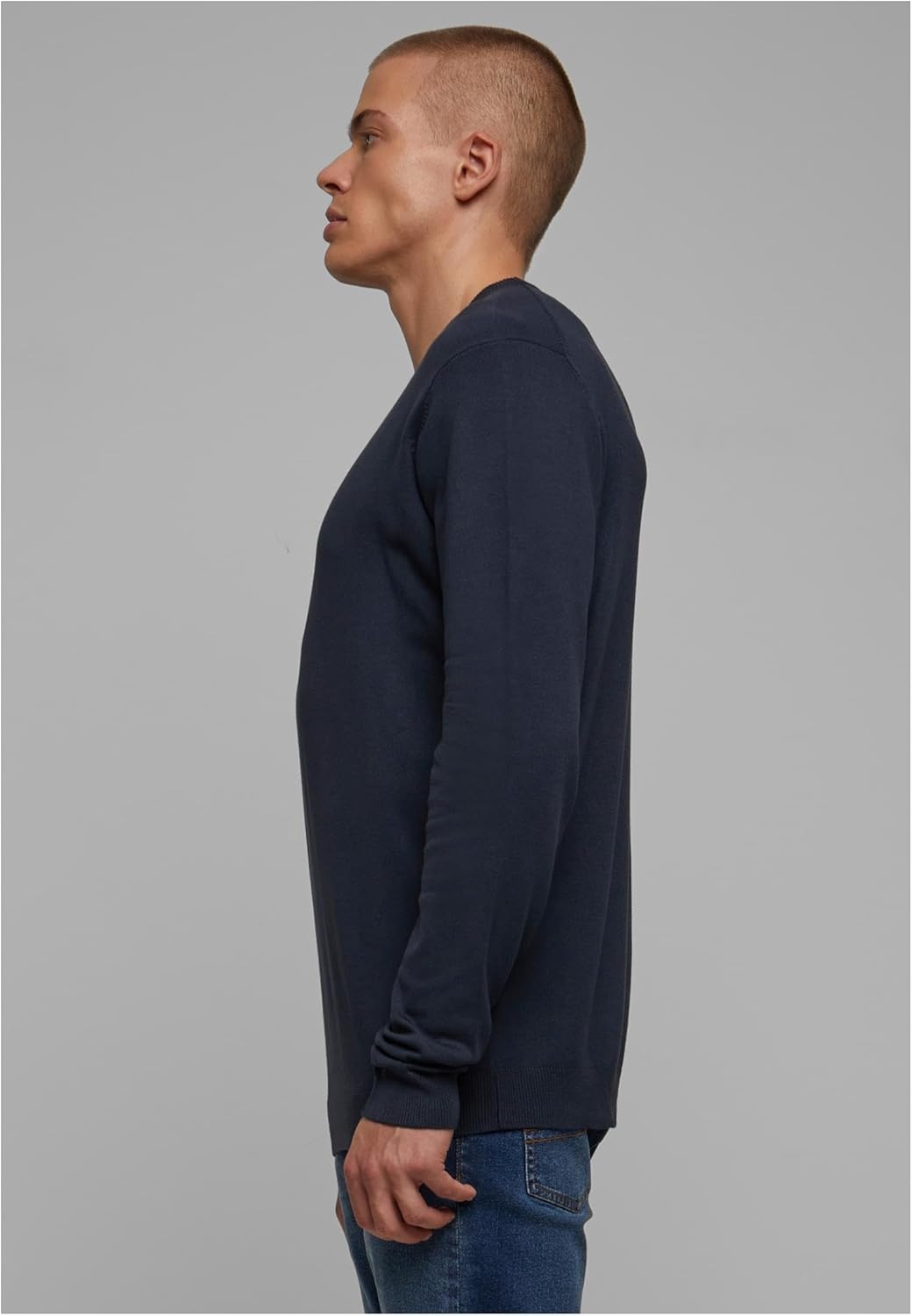Urban Classics Herren Knitted Crewneck Sweater Sweatshirt S Navy, S Navy