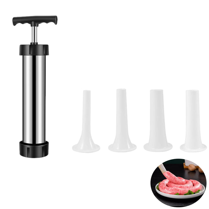 Xinlie Wurstfüller Manuell Wurstfüller Wurstspritze Wurstfüllrohre für Hausgemachte Wurstfüllwerkzeu