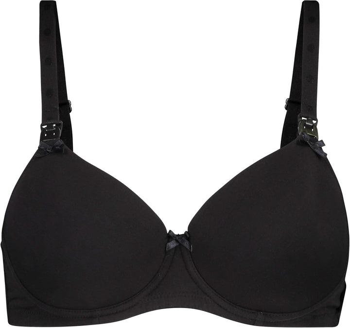 Noppies Damen Cotton Comfort Nursing Bra Gepolsterter BH, Undurchsichtige, Schwarz (Black C270)