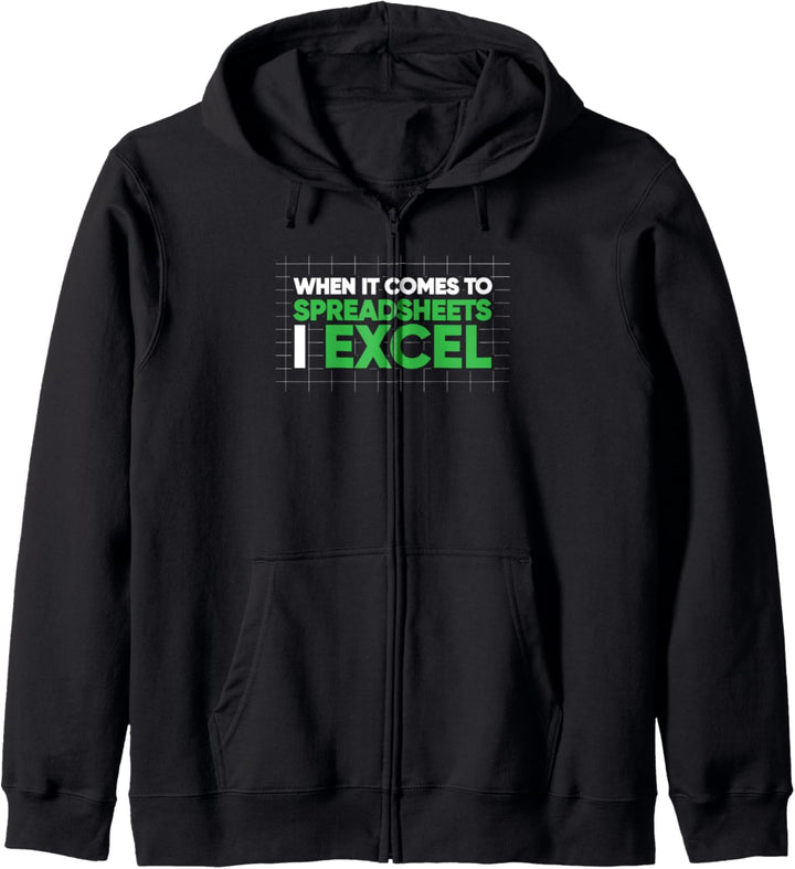 When It Comes To Spreadsheets I Excel Lustiges Kapuzenjacke