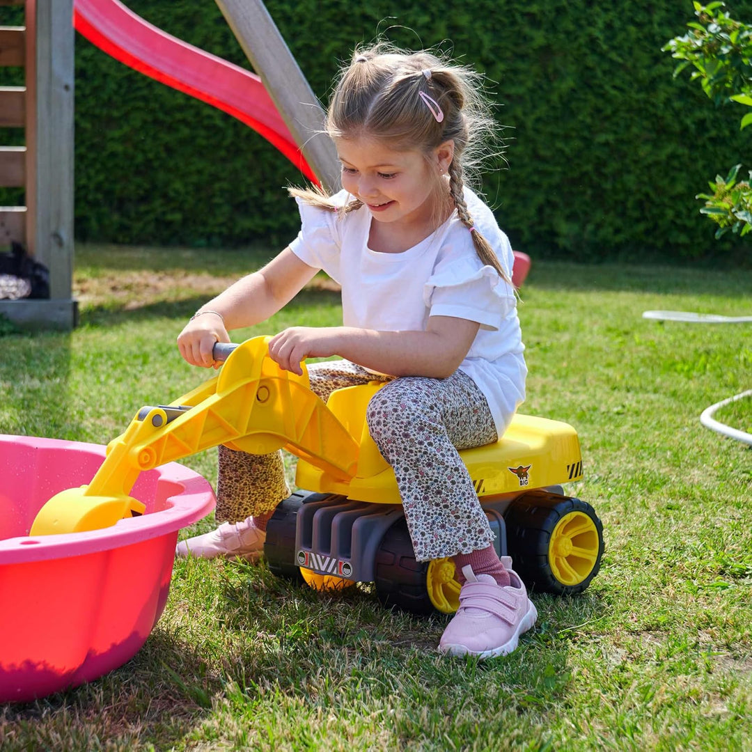 BIG - Power-Worker Maxi-Digger - Kinderfahrzeug, geeignet als Sandspielzeug und für das Kinderzimmer