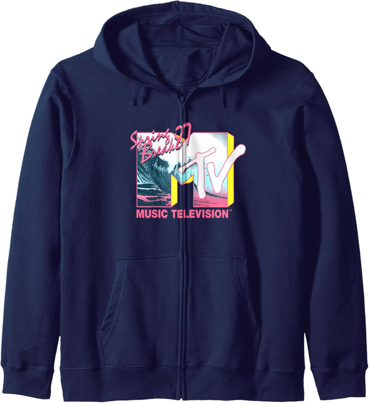 MTV Spring Break 87 Wave Colorful Logo Kapuzenjacke