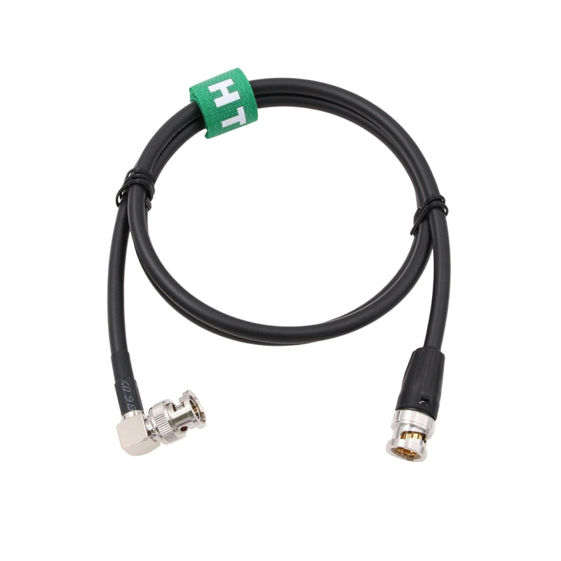 HangTon 12G SDI Raw 4K 60p Videokabel rechtwinklig auf gerade, BNC 75 Ohm, Koaxial, geschirmt für So