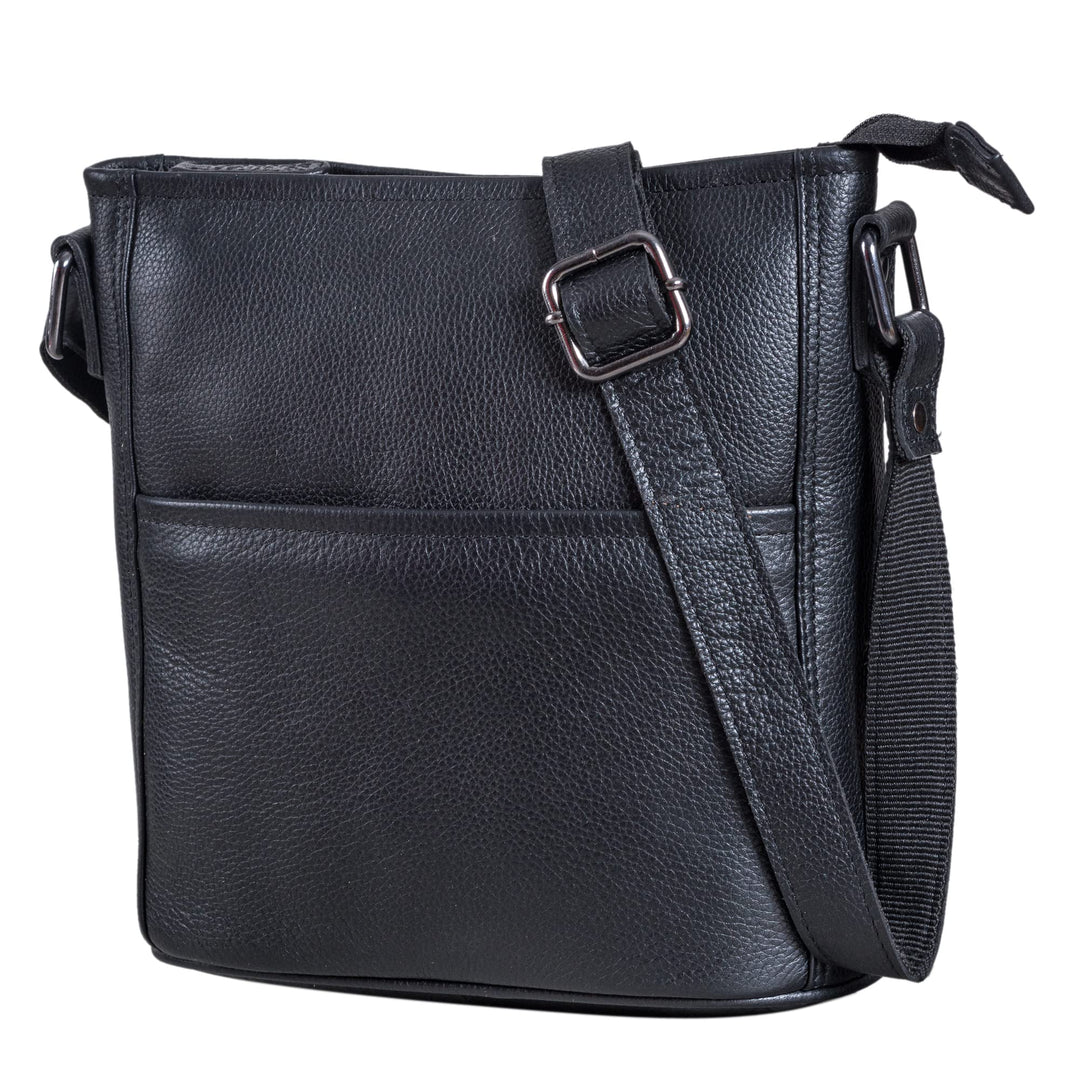LEABAGS Leder Handtasche Damen I Premium Echtleder Umhängetasche I Schultertasche I Damentasche I Tr