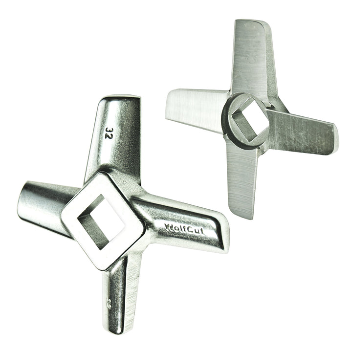 Wolfcut Inox Kreuzmesser Kompatibel/Ersatz mit Fleischwolf Grösse 32
