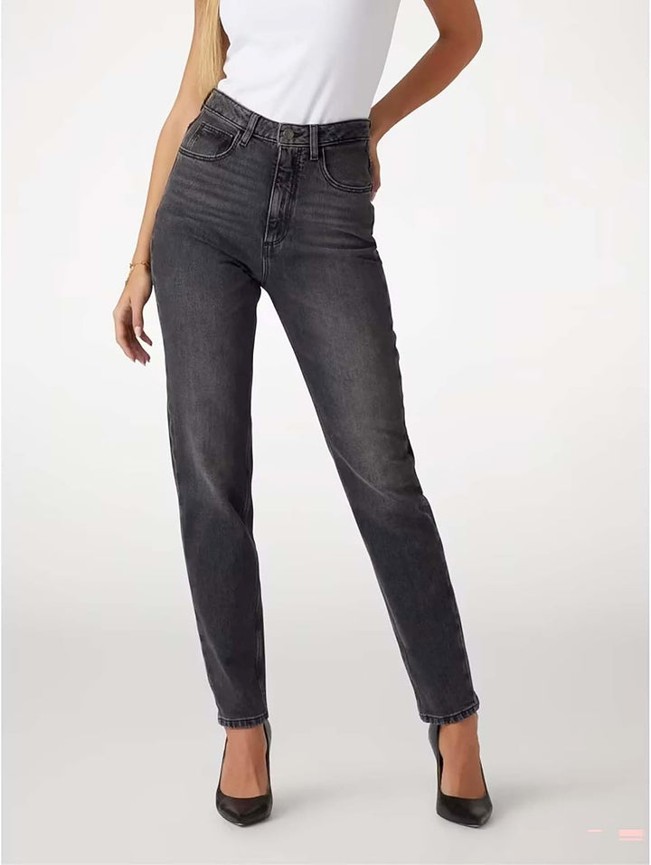 GUESS Damen Mom Jeans, Authentic Grey