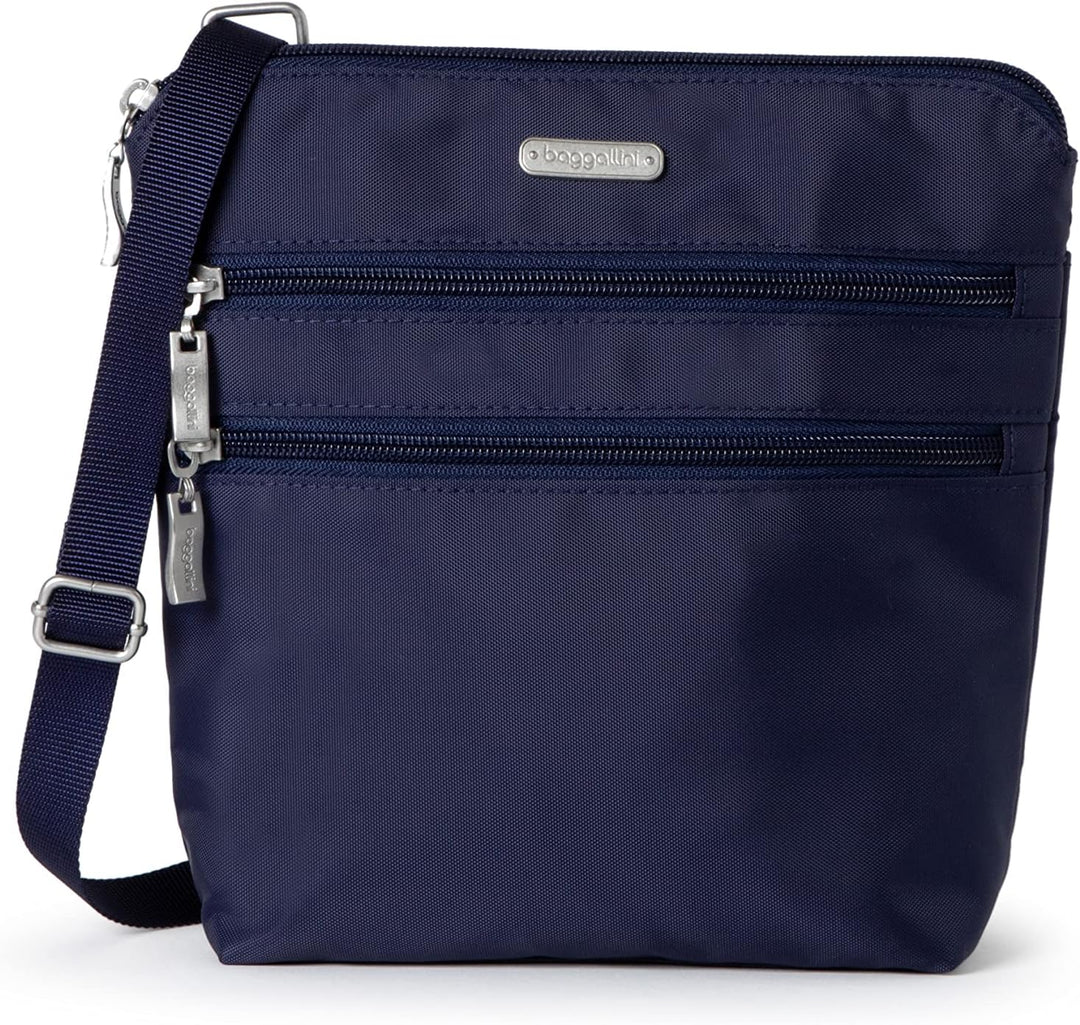 Baggallini Damen Essential Tasche für Frauen-Integrierter RFID-Kartenhalter-Crossbody Geldbörse mit
