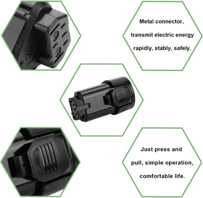 2X Shentec 12V 3000mAh Li-ion Batterie für AEG Akku AC82049 AC82008 AC82048 AC82059 R82048 R82049 R8