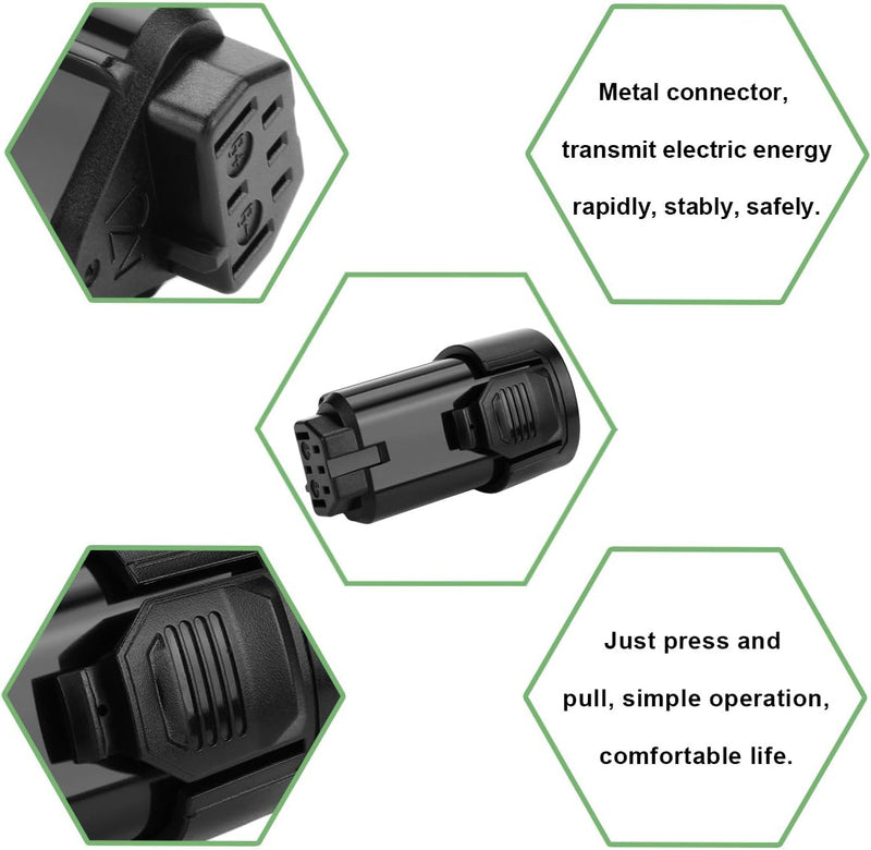 2X Shentec 12V 3000mAh Li-ion Batterie für AEG Akku AC82049 AC82008 AC82048 AC82059 R82048 R82049 R8