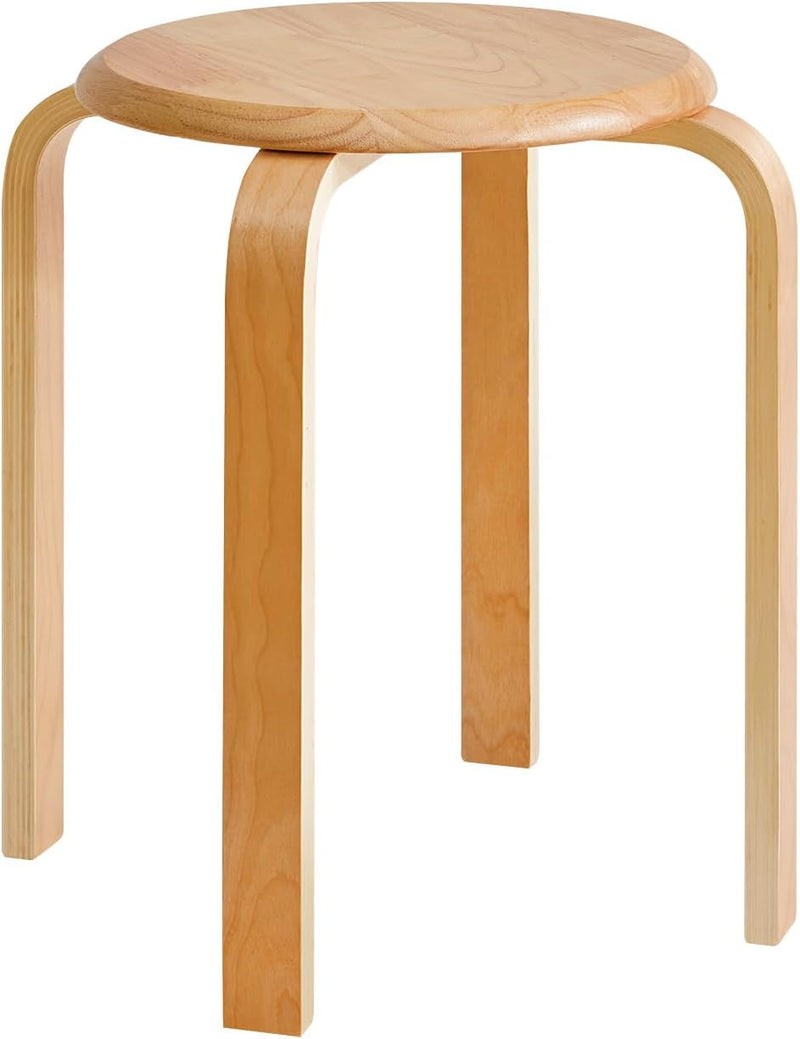 IBUYKE Stapelhocker-Massivholz Hocker Hausbank Holzhocker Mode Kreative Hocker Moderne Esstisch Hock