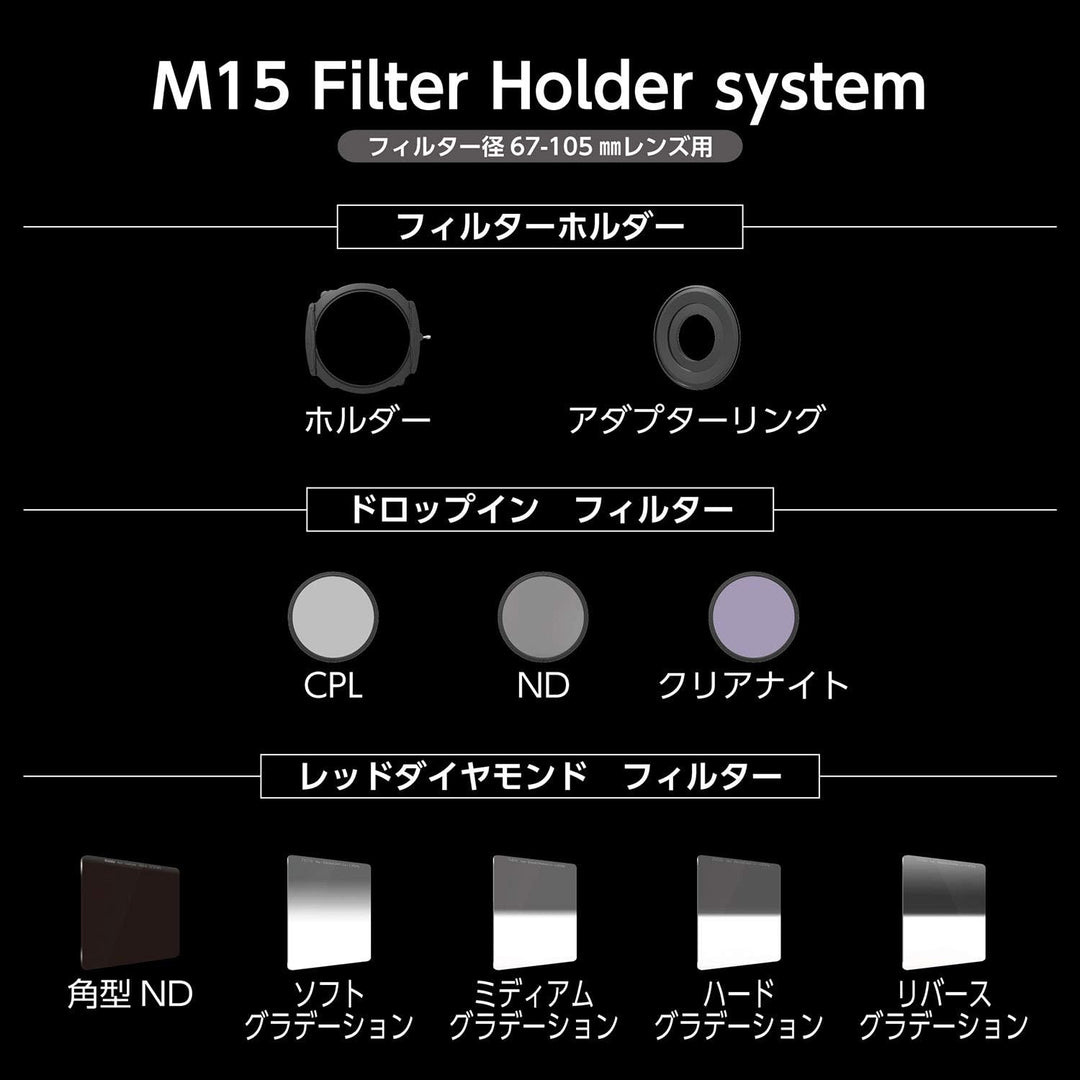 Haida M15 72mm Adapterring フィルター径:72mmレンズ用, フィルター径:72mmレンズ用
