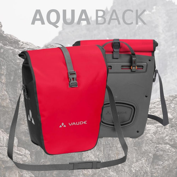 VAUDE Fahrradtaschen für Gepäckträger Aqua Back 2x24L, 2 x Hinterradtaschen wasserdicht, Fahrrad Gep