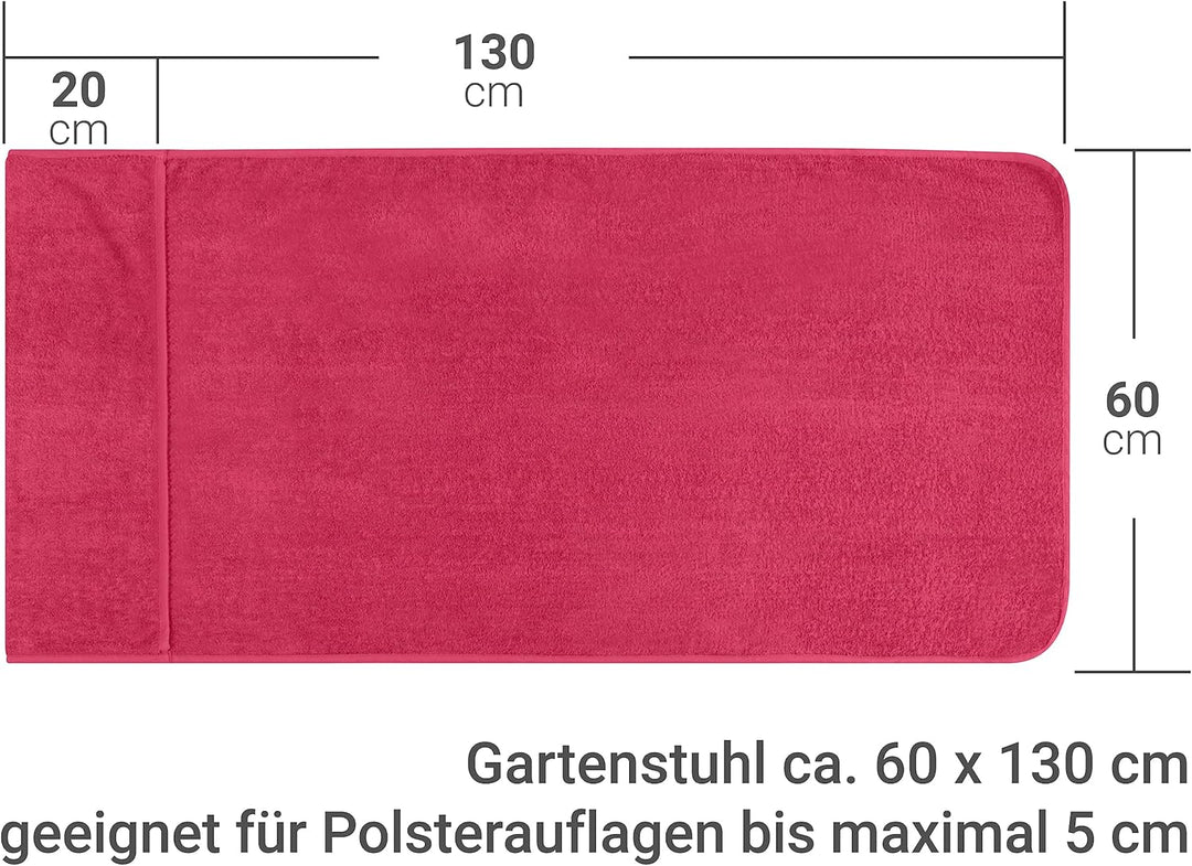 Dyckhoff Doppelpack Schonbezüge für Gartenstuhl & Gartenliege 277.297, Gartenstuhl (60 x 130 cm), Bo