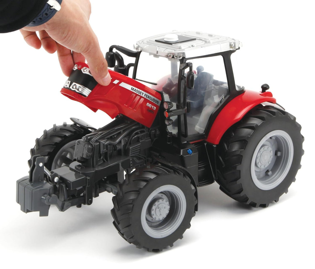 Britains Tomy Massey Ferguson 6613 - Kinder Traktor mit höhenverstellbarer Heckhydraulik - hochwerti