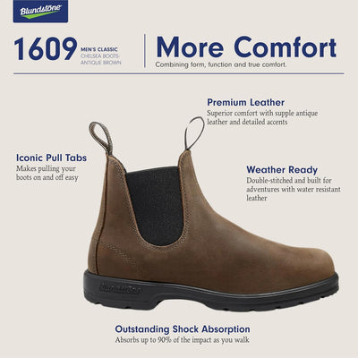 BLUNDSTONE Classic 587, Unisex-Erwachsene Chelsea Boots 37 EU Braun, 37 EU Braun