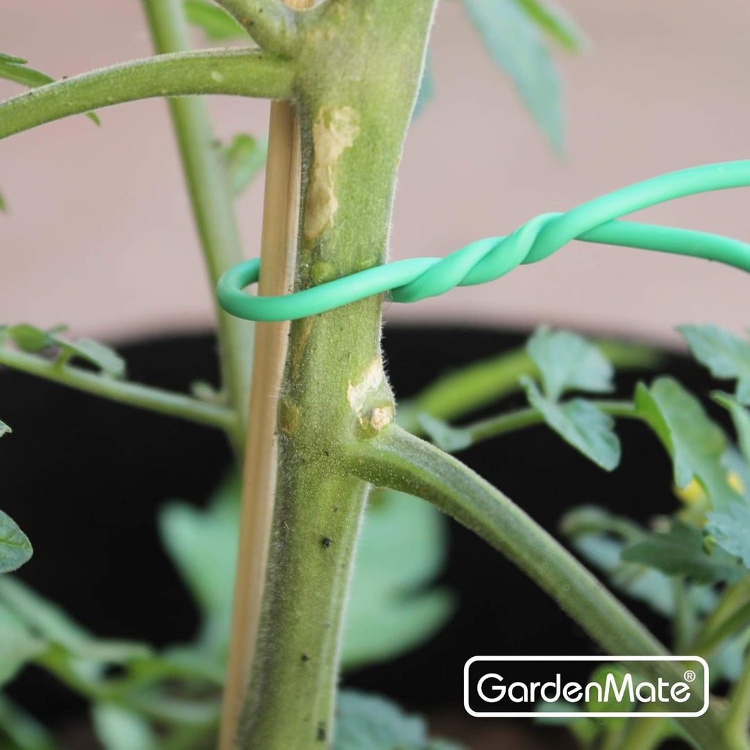 GardenMate 12x Gartendraht 2,5 mm x 10 m mit Gummi ummantelt gummiert geschäumt 12 Stück, 12 Stü