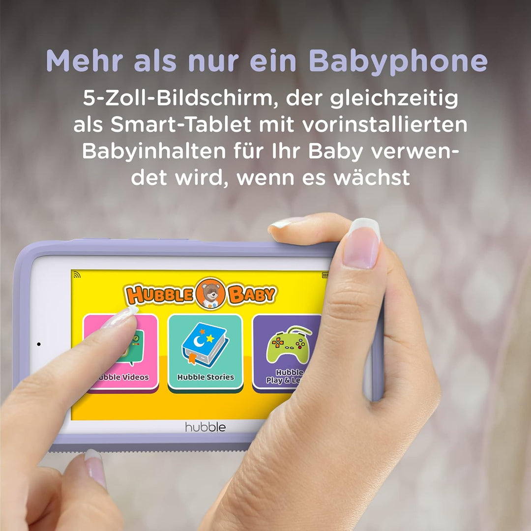Hubble Connected Nursery Pal Premium Baby Monitor with Camera, 5 Inch Touch Screen, Privacy Mode, In
