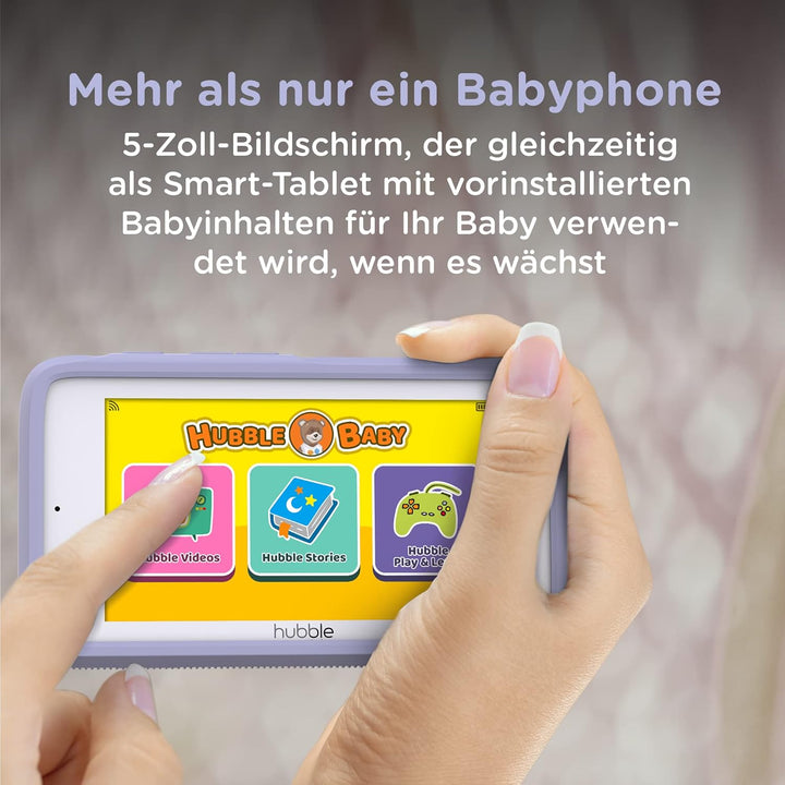 Hubble Connected Nursery Pal Premium Baby Monitor with Camera, 5 Inch Touch Screen, Privacy Mode, In