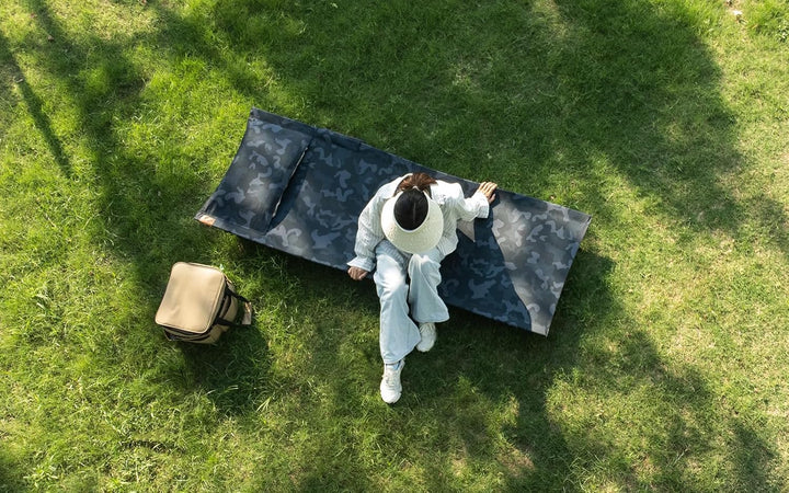 TOMOUNT Feldbett Ultraleichtes 190x70cm Camp Klappbett aus Aluminium Kompaktes Campingliege einfach