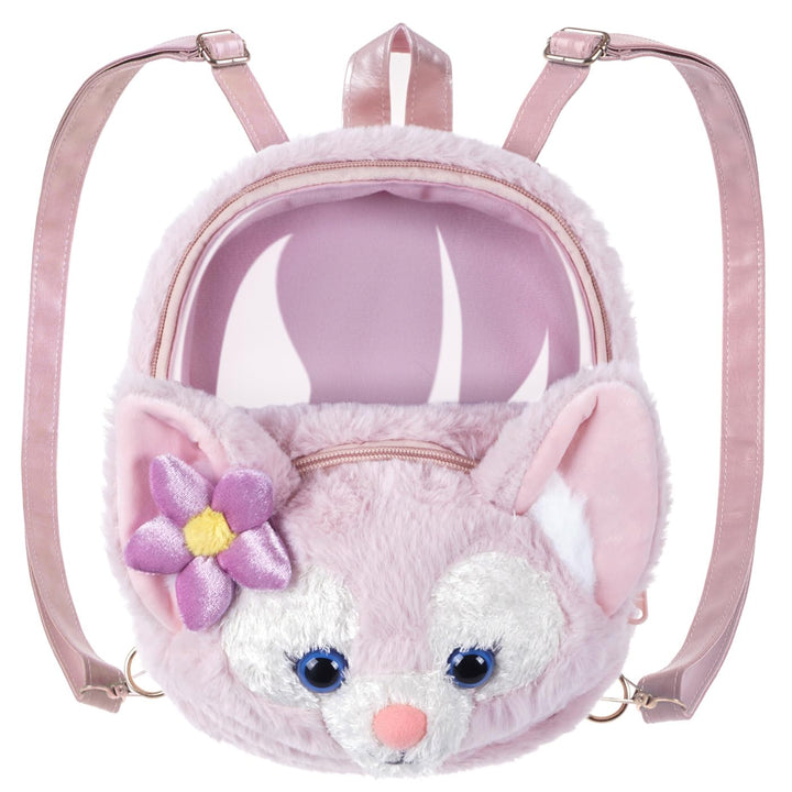 CoolChange Plüsch Ita bag Mini Rucksack mit transparentem Sichtfenster im LinaBell Design | 20x25cm