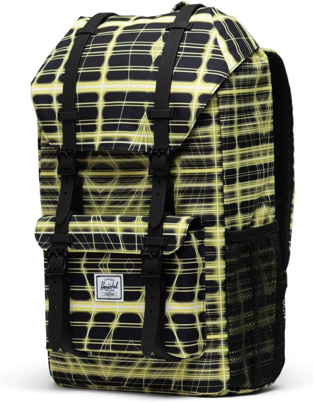 Herschel Little America Youth Backpack Neon Grid Highlight