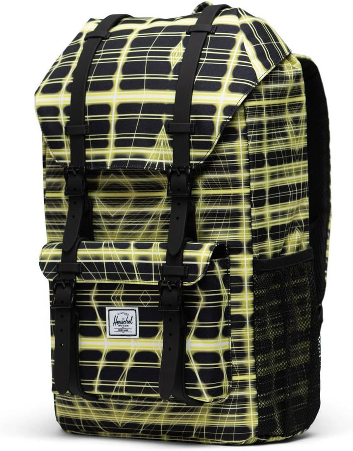 Herschel Little America Youth Backpack Neon Grid Highlight