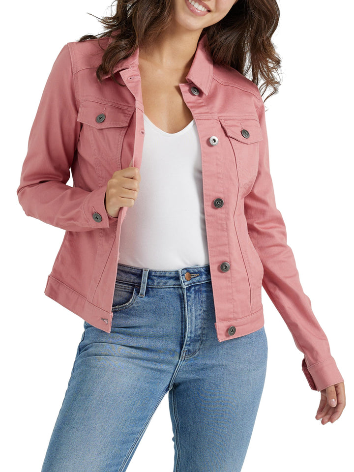 Wrangler Authentics Damen Jeansjacke XS Dusty Rose, XS Dusty Rose