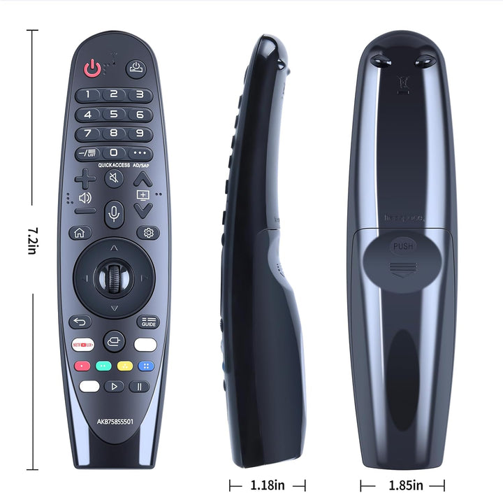 AKB75855501 Sprachsteuerung Magic Fernbedienung Ersatz Kompatibel mit LG Smart TV 2020 - MR20GA MR21