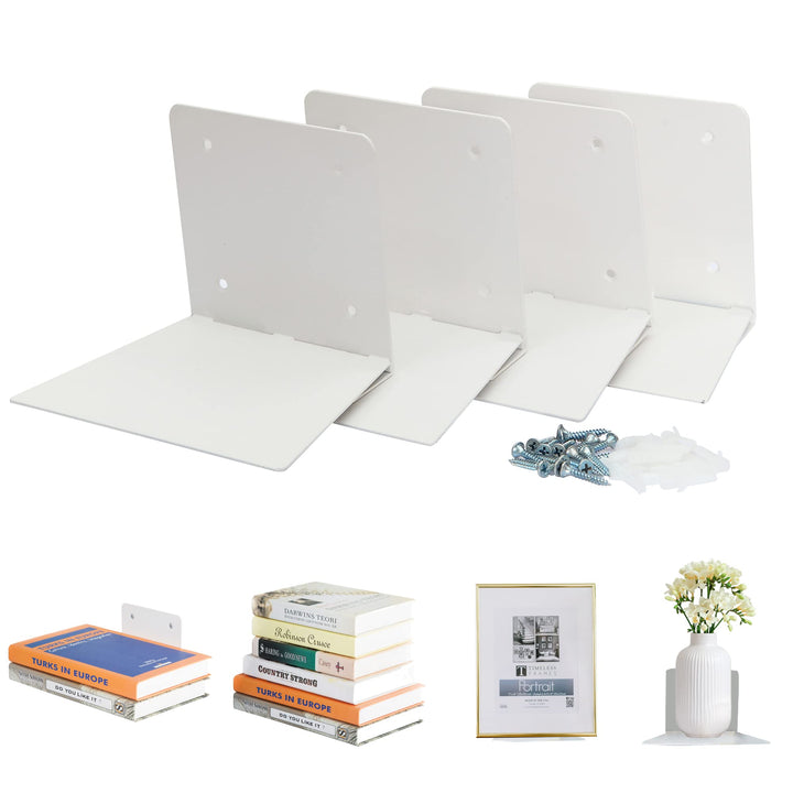 STORAGE MANIAC Unsichtbare schwebende Bücherregale Wandmontage, robuste Buch-Organizer, kaschieren s
