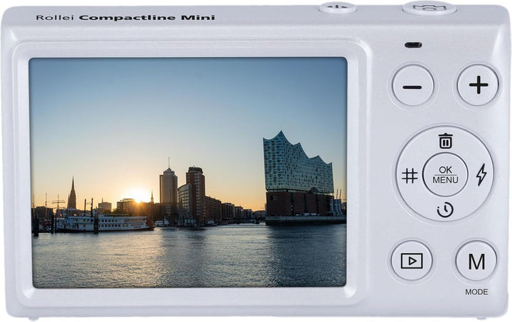 ROLLEI Compactline Mini Digitale Kompaktkamera Weiss, nicht vorhanden opt. Zoom