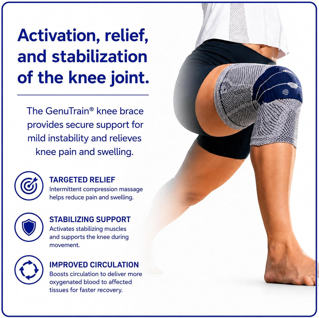 Bauerfeind Kniebandage GenuTrain Comfort Unisex zur Entlastung, Stabilisierung und Aktivierung nach